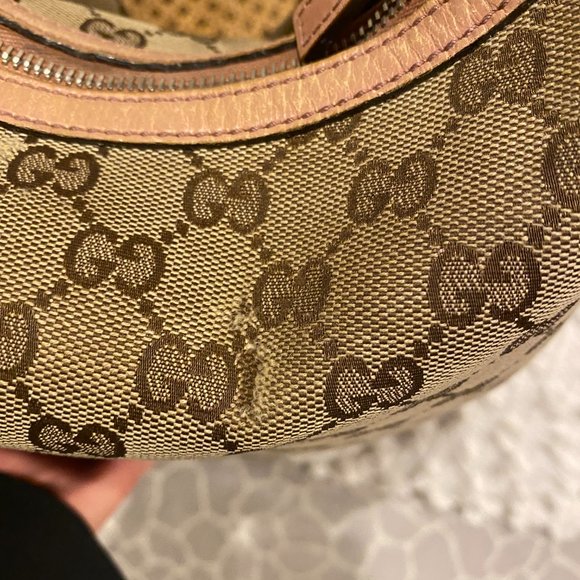 Gucci monogram twin hobo Shoulder Bag - Picture 4 of 8